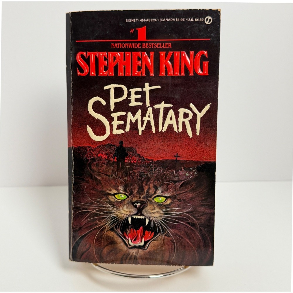 Stephen King Pet Sematary 1984 First Signet Printing Paperback